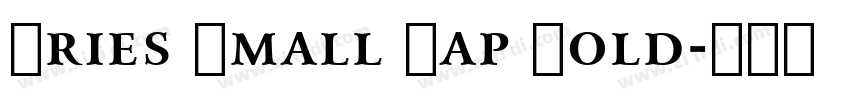 Aries Small Cap Bold字体转换